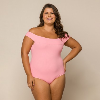 Body Ombro a Ombro Canelado