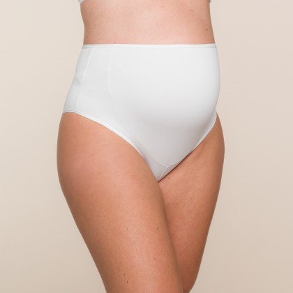 Calça Alta Gestante Microfibra Branco