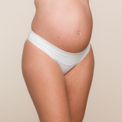 Calcinha Gestante com Reforço Frontal Microfibra Branco