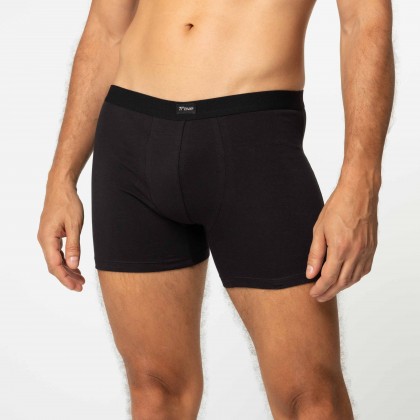 Cueca Boxer De Cotton Preto