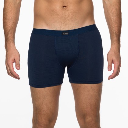 Cueca Boxer De Microfibra Azul Marinho