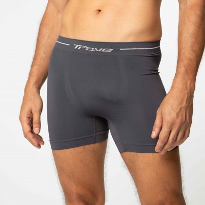 Cueca Boxer Microfibra Sem Costura Cinza