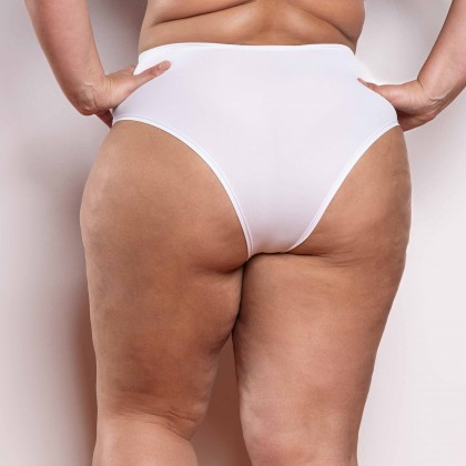 Calcinha Alta Rendada Branco