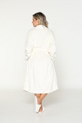 Roupão Fleece Off Whitte
