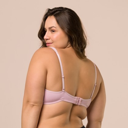 Sutiã Top Reforçado com Bojo Rosa Claro