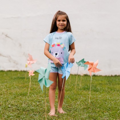Pijama Infantil Estampa Estrelar