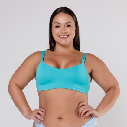 TOP ALÇA DUPLA AZUL CLARO