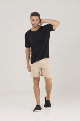 Pijama Masculino Curto Preto