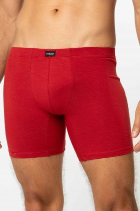 Cueca Boxer Long Cotton Vermelho
