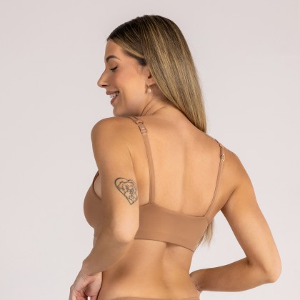 Top Alça Dupla Capuccino