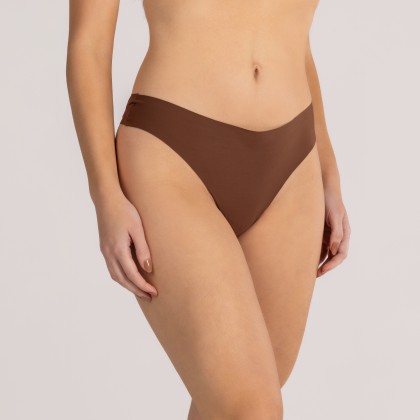 Calcinha Tanga Fio Dental Sem Costura Capuccino