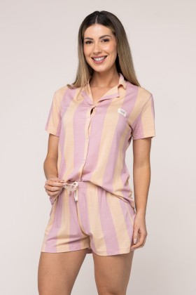 Pijama Camisaria Curto