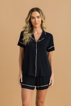 Short Doll Camisaria Preto
