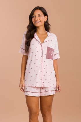Pijama Camisaria Curto