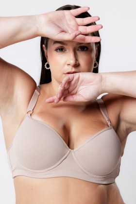 Sutiã Alta Sustentação Com Bojo Reforçado Chocolate